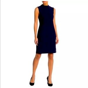 NWT Sharagano Sleeveless Navy Sheath Dress